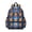 Basketball and Fire Blue Pattern, variant on Basketball and Wow White Pattern Cute School Backpack with Padded Back and Adjustable Shoulder Straps 13.4"x11"x4.7"