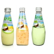 Kuii Coconut Milk Drink, Variety Pack 9.8 fl oz Bottles, Quantity of 3 (Banana, Mango, Melon)