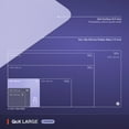thumbnail image 5 of SteelSeries QcK Large Gaming Mouse Pad — Lavender— Non-Slip Silicone Rubber Base — Peak Tracking and Stability  — 490 mm x 420 mm, 5 of 7