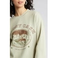 thumbnail image 6 of Johnny Cash Women's Oversized Overdye Crewneck Sweatshirt By Merch Traffic (X-Large, Khaki Overdye), 6 of 6