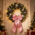 thumbnail image 2 of Single Faced Satin Wired Edge Ribbon, 20-Yard Polyester Satin Wrapping Ribbon for Bows, 2.48 Inches Wide Craft Fabric Binding Ribbon for Xmas Invitation Card Making Gifts Decoration, 2 of 6