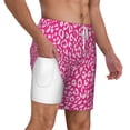 thumbnail image 3 of Balery Leopard Mens Swim Trunks Swim Shorts for Men Quick Dry Inseam Beach Shorts with Compression Liner Pocket-XX-Large, 3 of 9