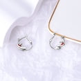 thumbnail image 2 of NARMO Original Woolline Ball Cat 925 Sterling Silver Hoop Earrings for Women Jewelry Gift, 2 of 6