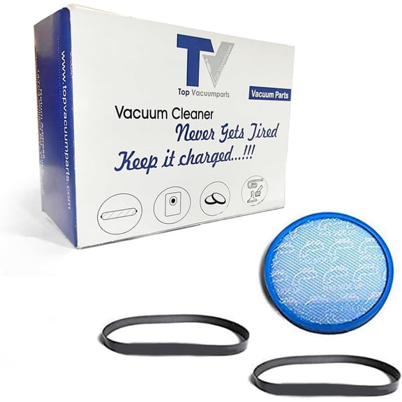 1 Filter and 2 Belt Kit Compatible For Hoover WindTunnel 2 Whole UH71255, UH72630, UH72600, UH70700 Blue Sponge Filter 304087001, AH20065