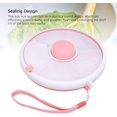 thumbnail image 4 of Snackle Box Container Bandeja Dividida con Tapa, Platos Portátiles de Viaje para Aperitivos, Organizador de Frutas Giratorio de 360° (Rosa coral), 4 of 4