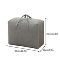 thumbnail image 3 of Linen Storage Bag - Large Moving & Organizer Bag for Quilts, Blankets & Clothing, Double Zipper Design, Holds Up to 10kg, Space-Saving Foldable Storage Solution, 3 of 3