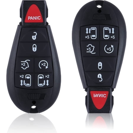 7 Buttons Keyless Entry Remote Key Fob Replacement Fits Chrysler Town and Country 2008-2016 / Dodge Grand Caravan