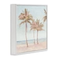 thumbnail image 3 of Stupell Industries Faded Palms on Beach White Framed Giclee Art design by Amber Sterling, 17 x 17, 3 of 8