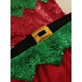 thumbnail image 6 of Qiylii Baby Girls Christmas Dress Sequin Mesh Yarn Hem Bandage Suspender Romper, 6 of 9