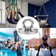 thumbnail image 5 of Heavy Duty Swing Hanger Hooks, Stainless Steel Swing Set Accessories 360 Swivel Wall Ceiling Mount Bracket With Screw Bearable 500kg, 5 of 5