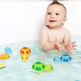 thumbnail image 4 of Juguete de baño para bebé, tortuga nadadora, bañera flotante de cuerda, juguetes para piscina, lindos juegos de agua para niños, niñas, 3 piezas, 4 of 5