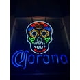 thumbnail image 2 of Queen Sense 20"x16" Coronas Haunted Skull Skeleton Neon Sign Man Cave Beer Pub Bar Artwork Handmade Wall Decor Gift Neon Light 120CHS, 2 of 4