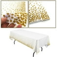 thumbnail image 3 of Bbq Mat & Fire Mat 烧烤垫 - Dienrx Tablecloths Dot Plastic Disposable Plastic Cover Table Gold Dot Tablecloths Kitchen，Dining & Bar, 1 Tablecloth, 3 of 9