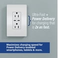 thumbnail image 5 of Legrand radiant 20 Amp 125-Volt Tamper-Resistant Duplex Outlet with Ultra-Fast PLUS Power Delivery USB C/C, White, 5 of 5