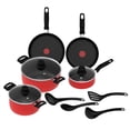 thumbnail image 1 of Batería de Cocina 12 Pz Aluminio Antiadherente Expert Tefal Roja, 1 of 4