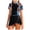 Black, variant on mgoYE Girl Swimsuit Size 10-12 Bikini Girls Swimsuit Ruffle Girl One Piece Bathing Suit Solid Swimsuits Ruched Sleeveless Girls' Swimwear(Purple,7-8 Years)
