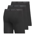 thumbnail image 3 of Calzoncillo bóxer adidas de microfibra para hombre, paquete de 3, color negro/ónix XXL, 3 of 5