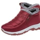 thumbnail image 2 of Botas de nieve Zapatos planos para caminar al aire libre para mujer, botines de senderismo gruesos, zapatos cómodos sin cordones Likrtyny  Tenis De Mujer Tenis De Hombre, 2 of 6