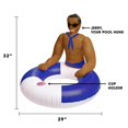 thumbnail image 3 of Flotador inflable para piscina NPW Drinking Buddies Rodeo Cowboy, 3 of 4
