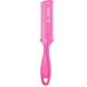 thumbnail image 2 of 1 peine de afeitar para adelgazar el cabello, cortador de pelo de acero inoxidable de doble cara (rosa), 2 of 5