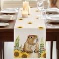 thumbnail image 3 of Table Runners 72 Inches Long Dress Scarves, Groundhog Day Farmhouse Kitchen/Dining Table Runner, Coffee Tablerunners, Sunflower Spring Floral Botanical Rustic 16x72 Inch, 3 of 9