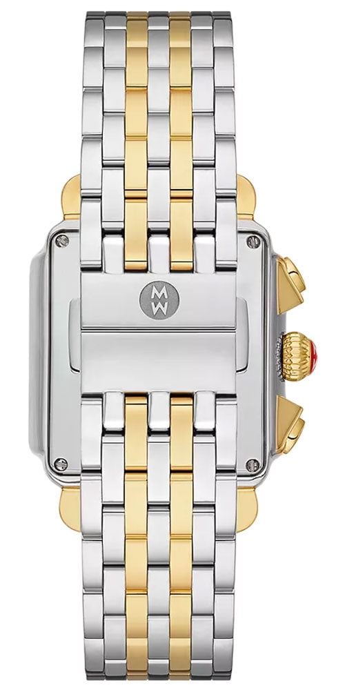 Michele Deco Designer Two-Tone Stainless Steel & Diamonds Women's
