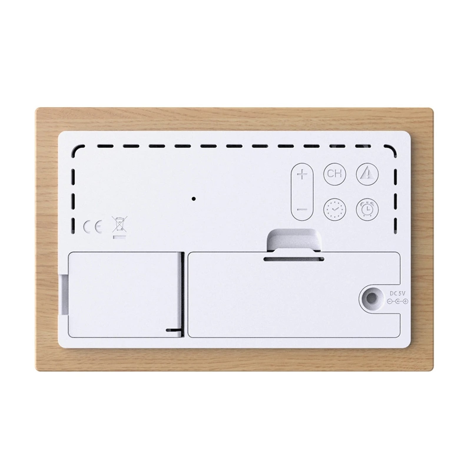 Digital VA Color Wood Weather Station Home Temperature Humidity Air Pressure Monitor Wall Alarm Clocks Wireless Forecast Sensor