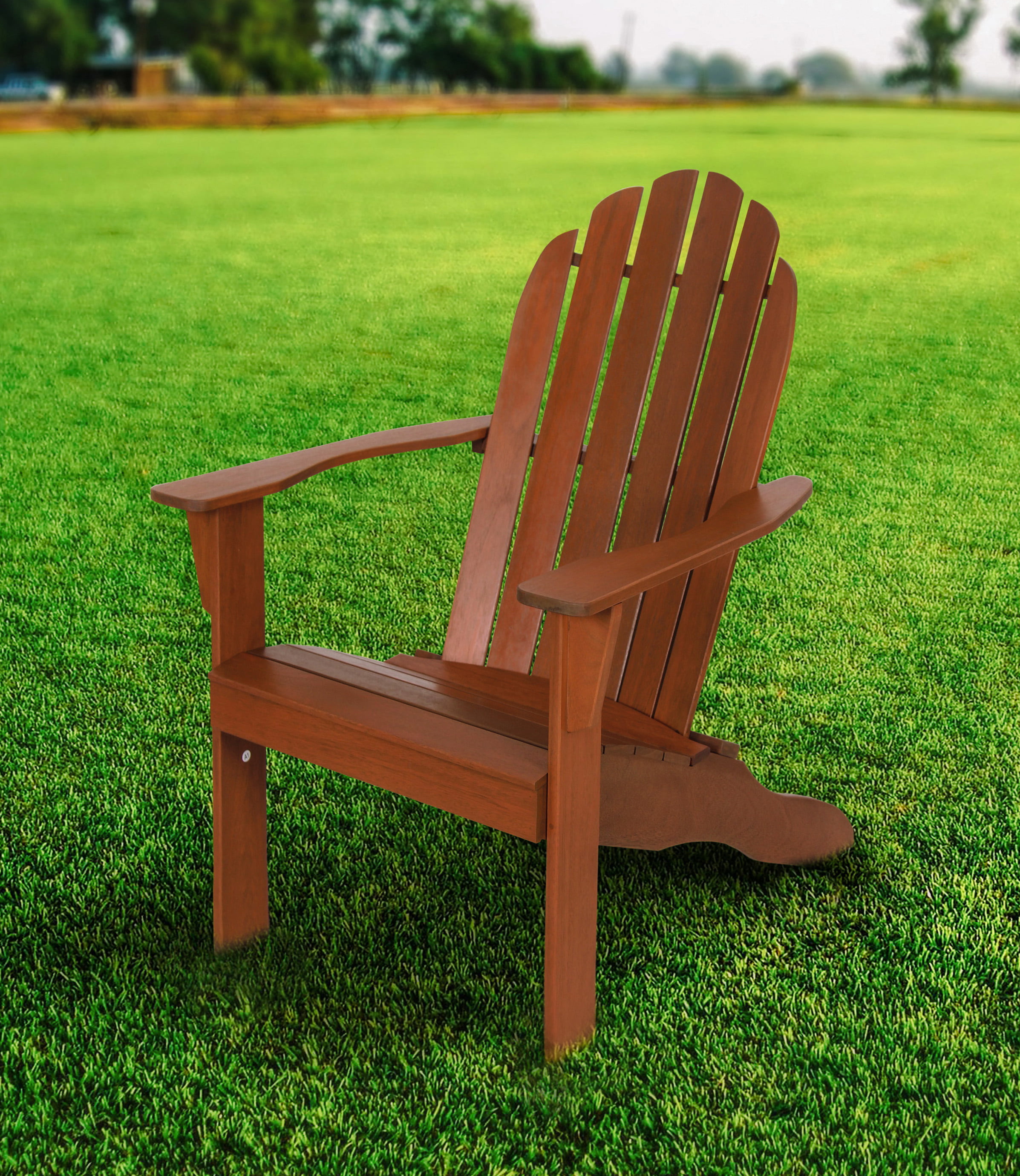 Mainstays Wood Outdoor Adirondack Chair, Brown - Walmart.com