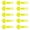 fluorescent yellow, variant on 10PCS Luggage Labels Easy To Find Fluorescent Heart Bag Label,Unique Baggage Identifiers PVC For Travel And Daily Use
