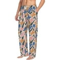 thumbnail image 2 of Xecao Lilies Flowers Men's Straight Lounge Pajama Pants: The Ultimate in Comfortable Sleepwear, 2 of 9
