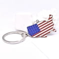 thumbnail image 4 of Patriotic USA Map Alloy Keychain for Independence Day Celebration and National Display, 4 of 5