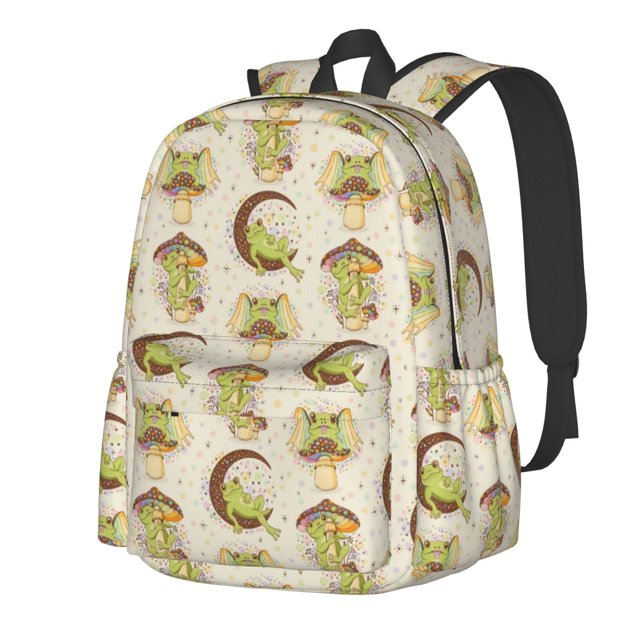 Disketp Frogs Mochila Escolar de Gran Capacidad y Peso Ligero, Mochila de Viaje Ideal para Escuela, Trabajo y Uso Diario, Cómoda y con Estilo