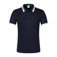 thumbnail image 4 of hoksml Summer Men's Golf Shirt Casual Loose Button Up Short Sleeved Lapel Top Solid Color Collared Polos Comfortable Soft Stretchy T Shirt 2025 on Clearance, 4 of 9