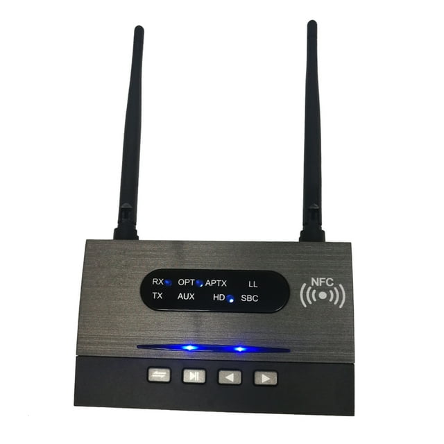 ziyahihome NFC Bluetooth Transmitter Receiver 80m Long Range Bluetooth 5.0 Transmitter Low Latency Bluetooth Transmitter HD Spdif RCA Audio Adapter AUX 3.5mm Music Audio Adapter