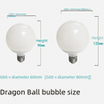 thumbnail image 5 of Bombilla LED G80 de aluminio con base Dragon Ball, burbuja, luz variable de tres colores, voltaje amplio, corriente constante, lámpara de bombilla estroboscópica de aluminio, 5 of 5
