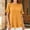 (New11)Yellow, variant on Thousandth Plus Size Blouse for Women Casual Textured Loose Fit Tunic Linghtweight Short Sleeve Tops Round Neck Double Ruffle Hem Summer Shirts for Everyday