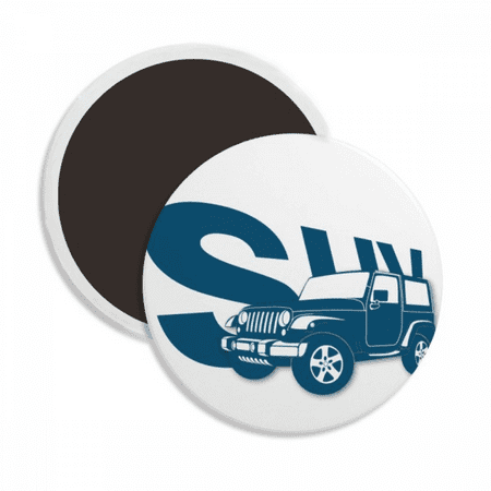 

Functional Vehicle Classics Round Ceracs Fridge Magnet Keepsake Decoration