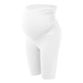 thumbnail image 5 of Riforla Workout Leggings for Women Everyday Use High Waisted Maternity Pants Solid Color Spring Summer Casual Outfits Capri Length Womens Pants White M, 5 of 6