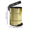 thumbnail image 3 of nu steel Stainless Steel Step Garbage Trash Can with Lid: 5 liter/1.32 gal for the Kitchen, Bathroom, Bedroom, Patio, RV – Gold Finish STP-8065G, 3 of 5