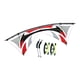 thumbnail image 3 of Cometa deportiva de cuatro líneas profesional grande y resistente con asas, juego de líneas para fiestas Gris, 3 of 7
