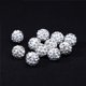 thumbnail image 1 of 50pcs White Rhinestone Beads Polymer Crystal Spacer Bead For DIY Necklace Bracelet Jewelry Making Accessories Supplies Wholesale, 1 of 5