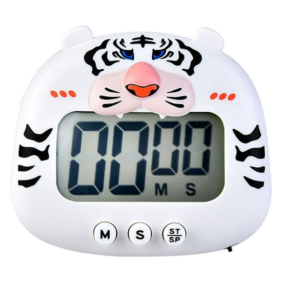 Digital Cartoon Animal Kitchen Timer with Stand for Cooking Baking and Study Countdown