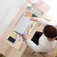 thumbnail image 3 of Long Mouse Pads for Desk,Pioneer Flower Floral Print Pattern Desk Mats on Top Of Desks, Desk Mouse Pad Extra Large with 3mm Non-Slip Base and Stitched Edge for Gaming,Office,Work,Home 31.5"x11.8", 3 of 6