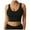 Black, variant on Lindreshi Sports Bras for Women High Impact Women Yoga Solid Sleeveless Cold Shoulder Casual Tanks Blouse Tops Intimates