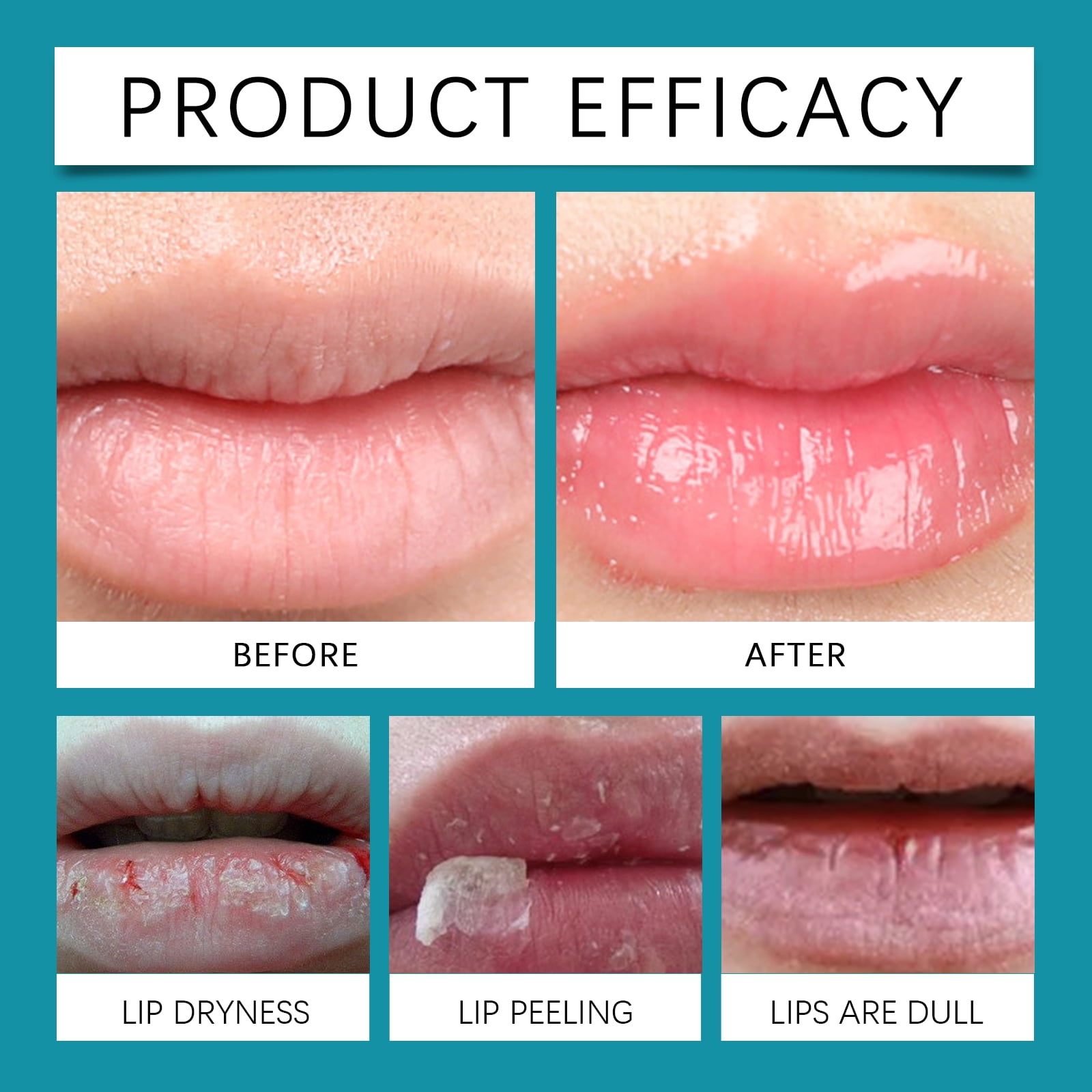 Alvantor Moisturizing Lip Oil with Hyaluronic Acid for Dry Lips, Glassy Shine Daily Care, 0.08fl.oz