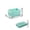 Mint Green, variant on VENTORA Foldable Hollow‑Ventilated Plastic Storage Crate, Stackable Portable Organizer Bin With Built‑In Side Handles, Collapsible Flat‑Design Storage Basket for Stationery Cosmetics Toys