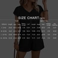 thumbnail image 2 of SUNBS 2 Piece Outfit for Women Lounge Sets V Neck Cap Sleeve Shirt and Shorts Sweatsuit Womens Matching Sets, 2 of 8