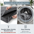 thumbnail image 5 of BlissHaven 47x29 XL Orthopedic Dog Bed Mat up to 120lbs, Premium Flat Pet Bed with Anti-Slip Bottom & Machine Washable Cover for Large Breed Dogs, 5 of 7