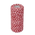 thumbnail image 2 of Abbraccia 6x100M Wrap Gift Cotton Rope Ribbon Twine Rope Cord String Red, White, 2 of 10