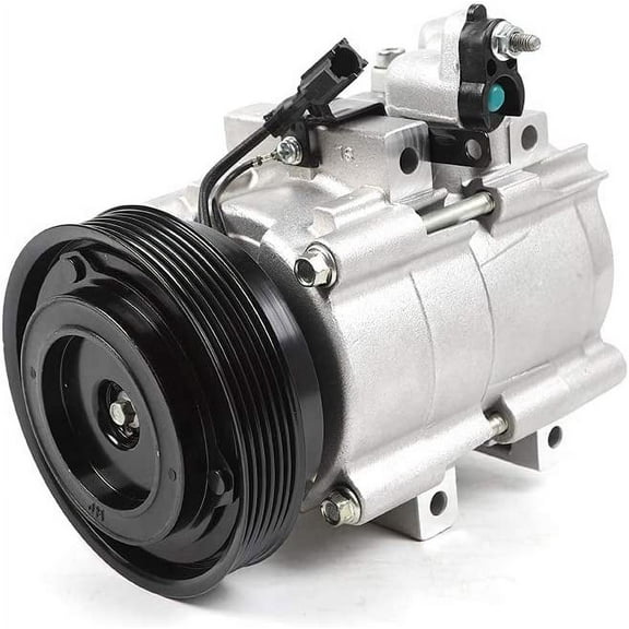 Air Conditioner Compressor with Clutch, A/C AC Compressor Compatible with Hyundai Santa Fe 3.5L CO 10921C 2003-2006